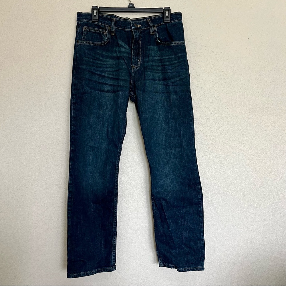 Men's Wrangler Regular Fit Blue Jeans Size 32X30
